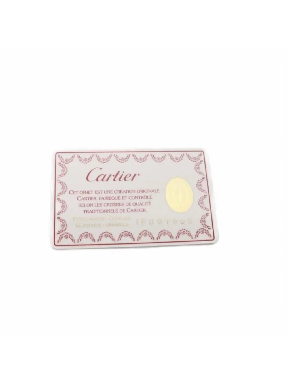 Cartier Scarf Dragonfly Butterfly Logo Silk Blue